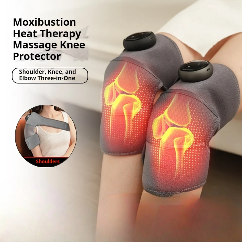 

Электрический нагревательный инструмент для массажа колена, беспроводной горячий компресс, термотерапия для облегчения боли в суставах, мышцах, релаксации