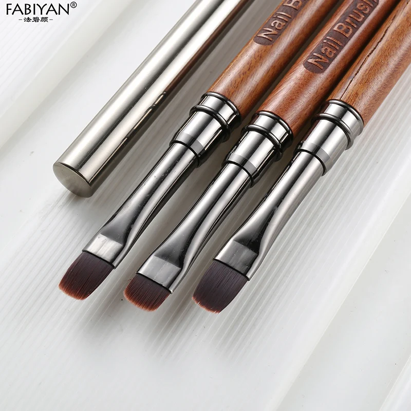 Sandalwood Nail Art Glue Phototherapy Pen UV Gel Brush Painting Drawing Flowers Nail Brushes Manicure Tools For Nail Salon