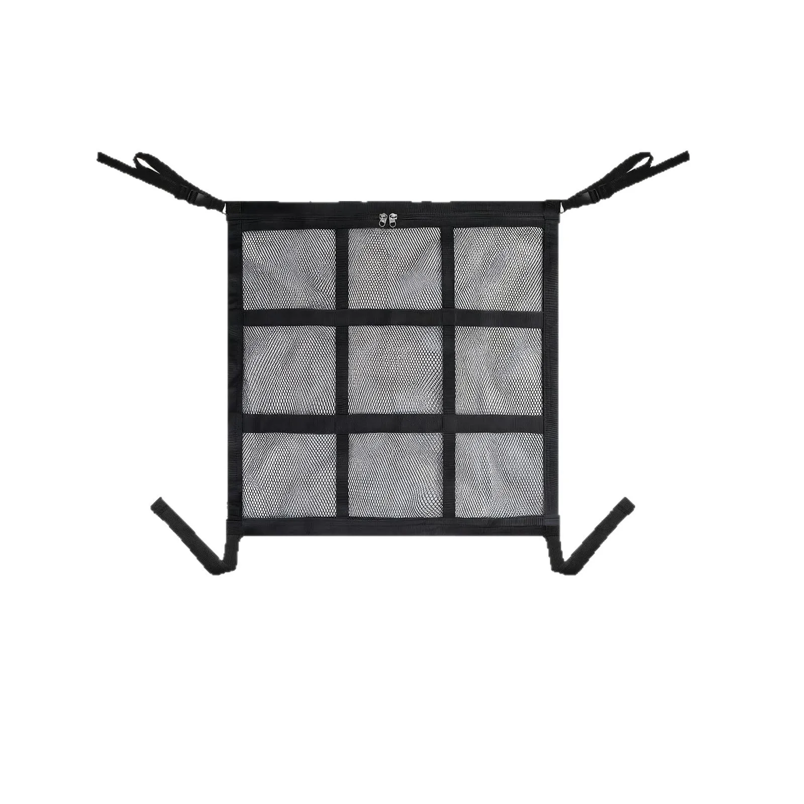 Car Pet Partition Net for Back Seat - Scratch Resistant Double Layer Mesh Tool Free Install 59x59cm SUV Sedan Compatible