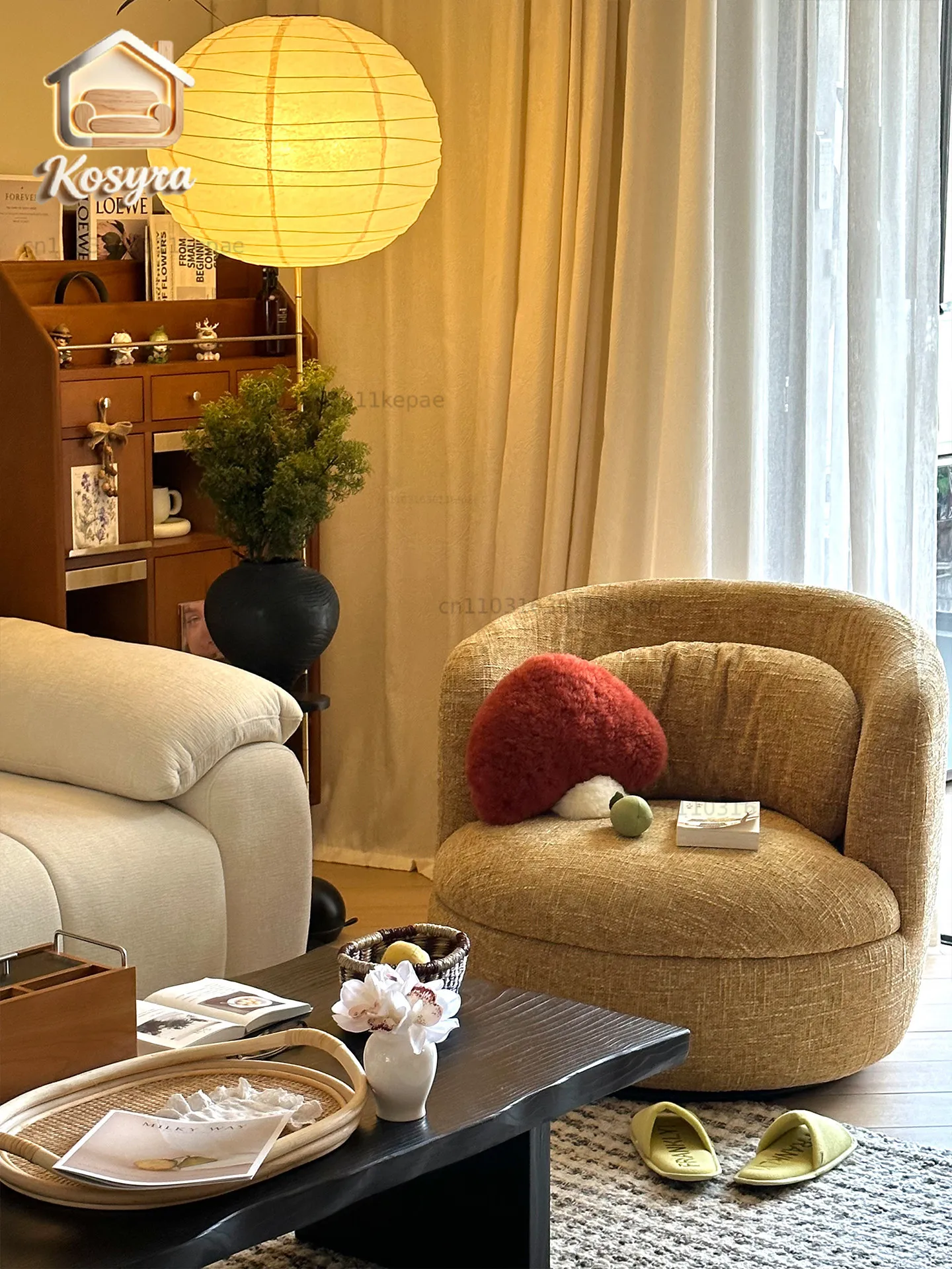 Where luxury time Sicilian single sofa living room medieval cream wind leisure balcony lazy swivel chair sofa chair