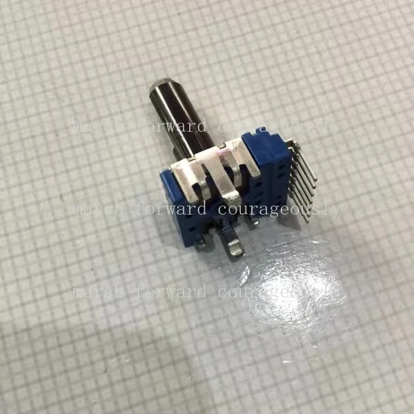10pcs Japanese for ALPS potentiometer A10K seven-pin potentiometer 142 type mixer potentiometer with an axis length of 18mm