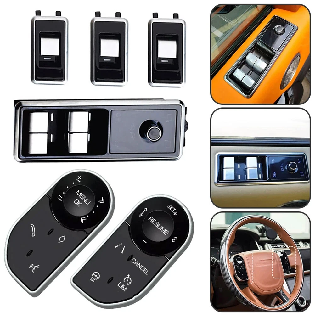 Car Interior Upgrade Window Switch High Reliability Brand New Condition Stable Performance For Range Rover L405 Black, Silver