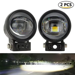 12V 2'' Lens LED Headlights Moto Driving fog lamp motorbike for 4x4 Off Road scooter auxiliary led light motorcycle spotlights