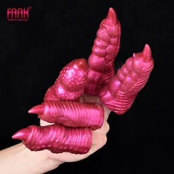 FAAK Dragon Claw Finger Sleeve Silicone Sheath Masturbator Prostate Massage Clit Stimulate Foreply Sex Toys Couple Flirting