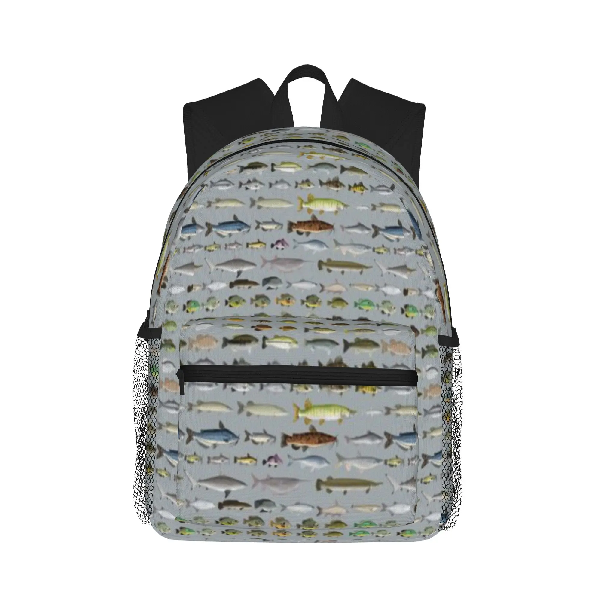 

North America Freshwater Fish Group Casual Backpack for Students and Adults Feminina backpack