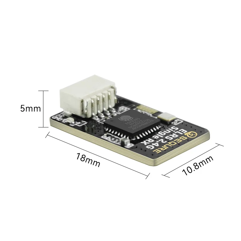 Sequre-receptor de antena única Elrs 2,4 ghz Rx, Dron de carreras Fpv, ala fija, tamaño pequeño, larga distancia, alta frecuencia de actualización baja