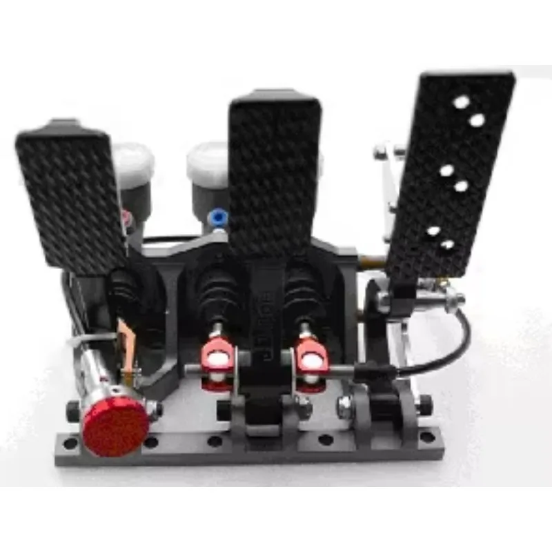 Racing Floor Pedal Set, Vertical Brake Pedal Assembly, Full Aluminum Brake Box Unit