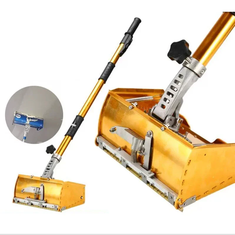 Telescopic Pole Putty Scraper, Drywall Plastering Box, New-Style Smoothing Tool, Dual-Spring Ceiling Plastering Machine
