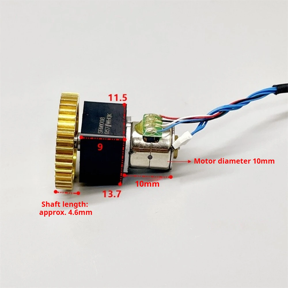 2-Phase 4-Wire DC5V Gear Ratio 1:150 Precision Small Stepper Motor Mini Stepper Reduction Motor for Projector Lens Shared Lock