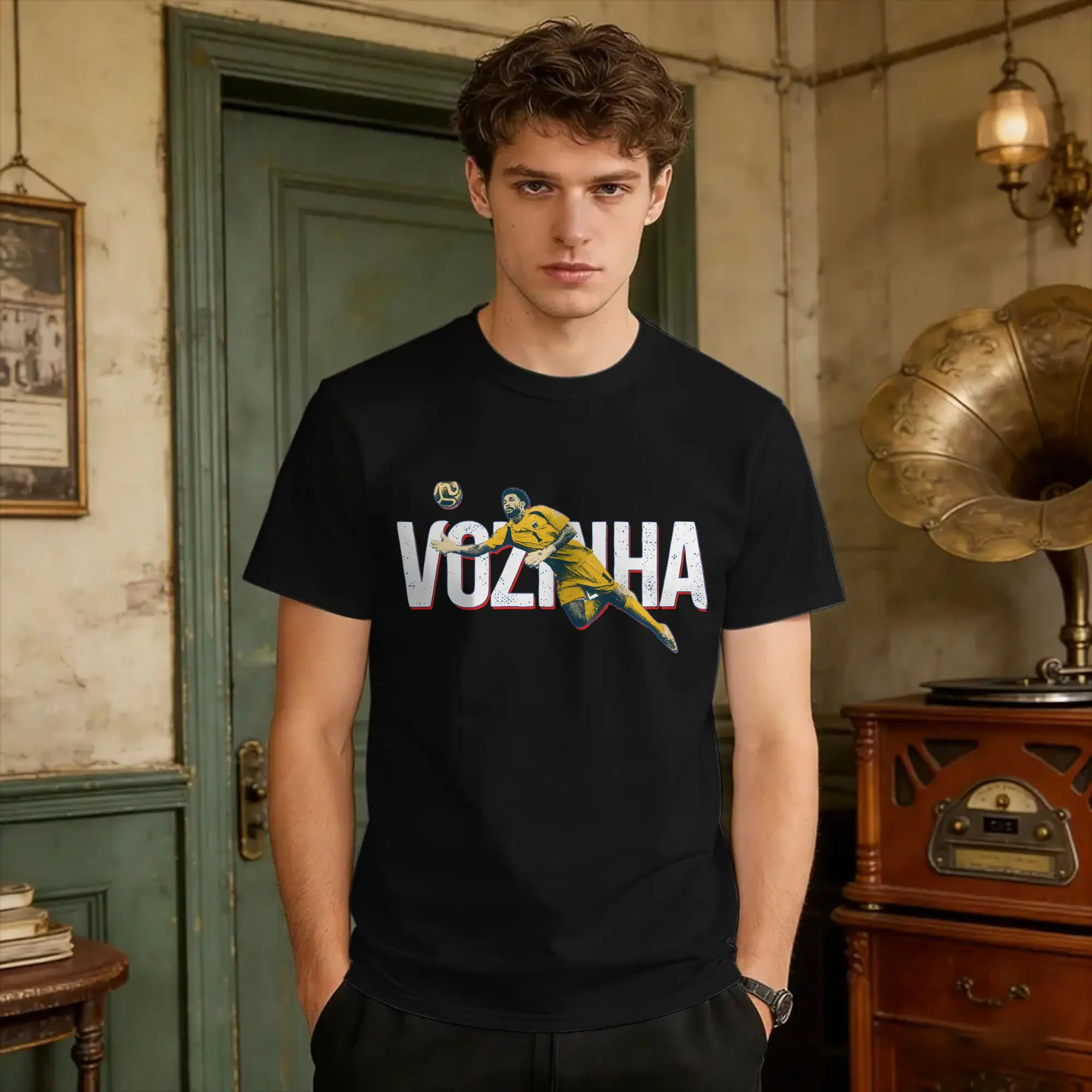 Oversized T-Shirt Vozinha  Cotton T Shirts Cabo Verde Hip Hop Tshirt for Men Summer Y2K Retro Casual Short Sleeve Top Tees