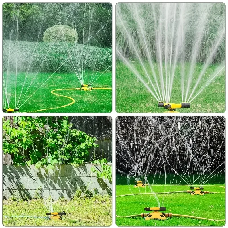 

Автоматический спринклер для газона, 2 предмета, 360 градусов. ° Всенаправленный, регулируемый кронштейн, многоугольное покрытие — прочный, совместимый