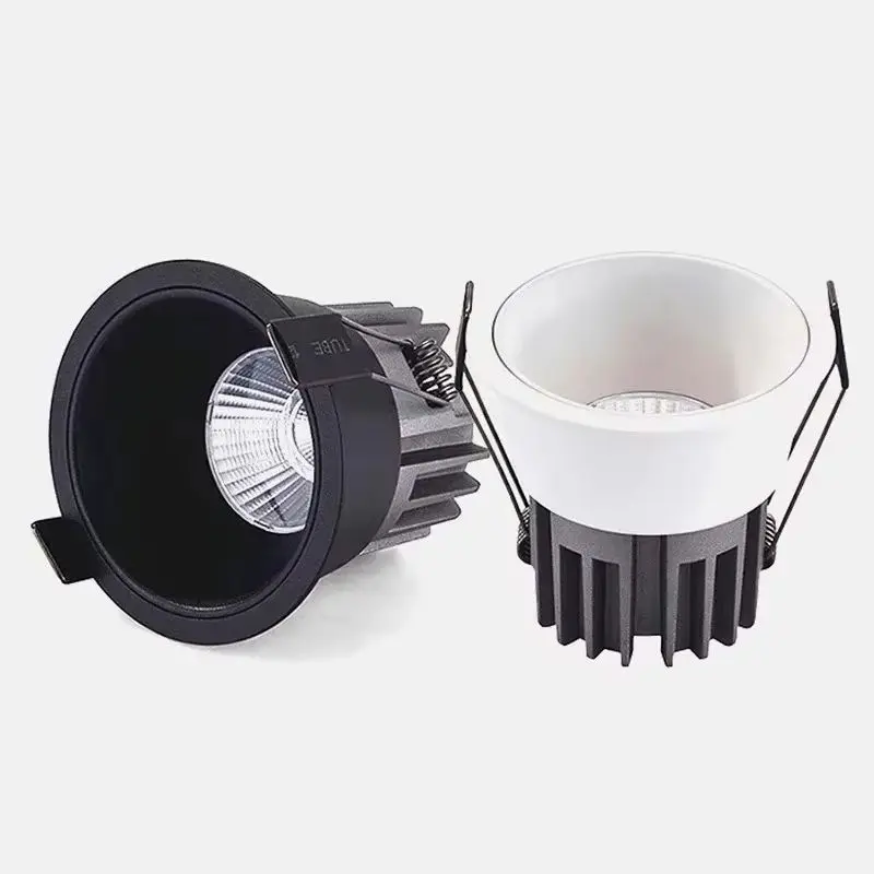 Dimmable LED Downlight Recessed Ceiling Lamp 5W-18W Aluminum COB Spotlight for Home Office Store - Energy Efficient AC90V-260V