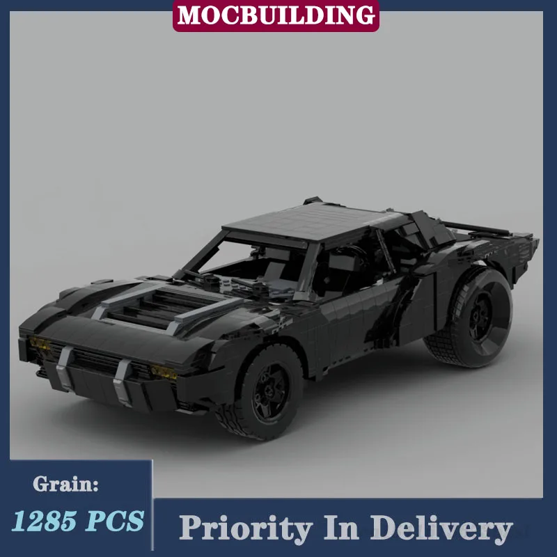 MOC Sports Car Batmobile Model Building Block UCS Series Car The Animated Movie Collection Toys Gift