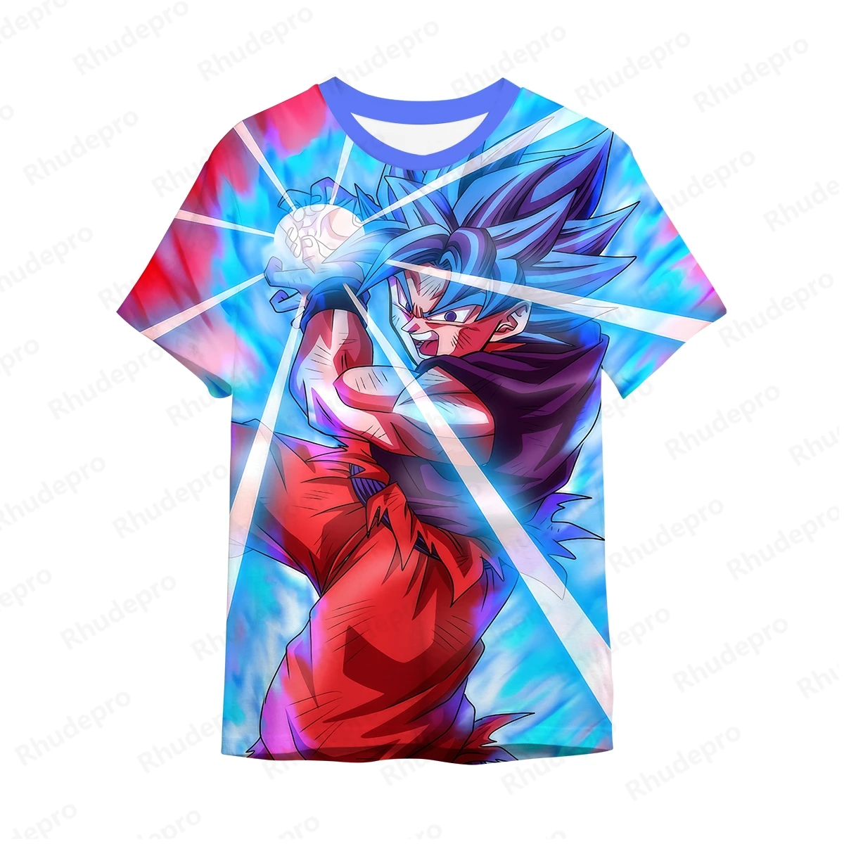 เสื้อยืดแฟชั่นอนิเมะดราก้อนบอลเสื้อยืดผู้ชายเสื้อยืดลาย vegeta goku เสื้อ2024โอเวอร์ไซส์ฮิปฮอป