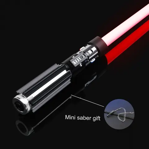 TXQ Darth Vader EP5 Christmas COMBAT Smooth Swing Metal Lightsaber Saber Force Heavy Dueling Skywalke Gift Fonts Laser Sword
