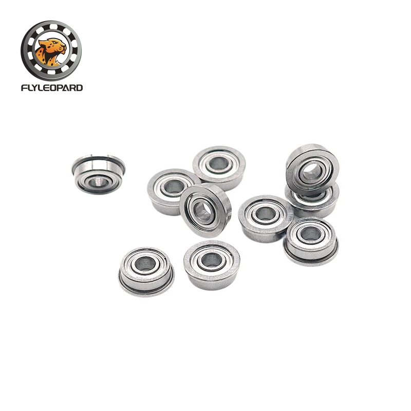 10pcs MF83ZZ 3x8x3 mm Miniature Flanged Ball Bearing ABEC-7 Double Shielded Chrome Steel MF83 Z ZZ 3mm x 8mm x 3mm