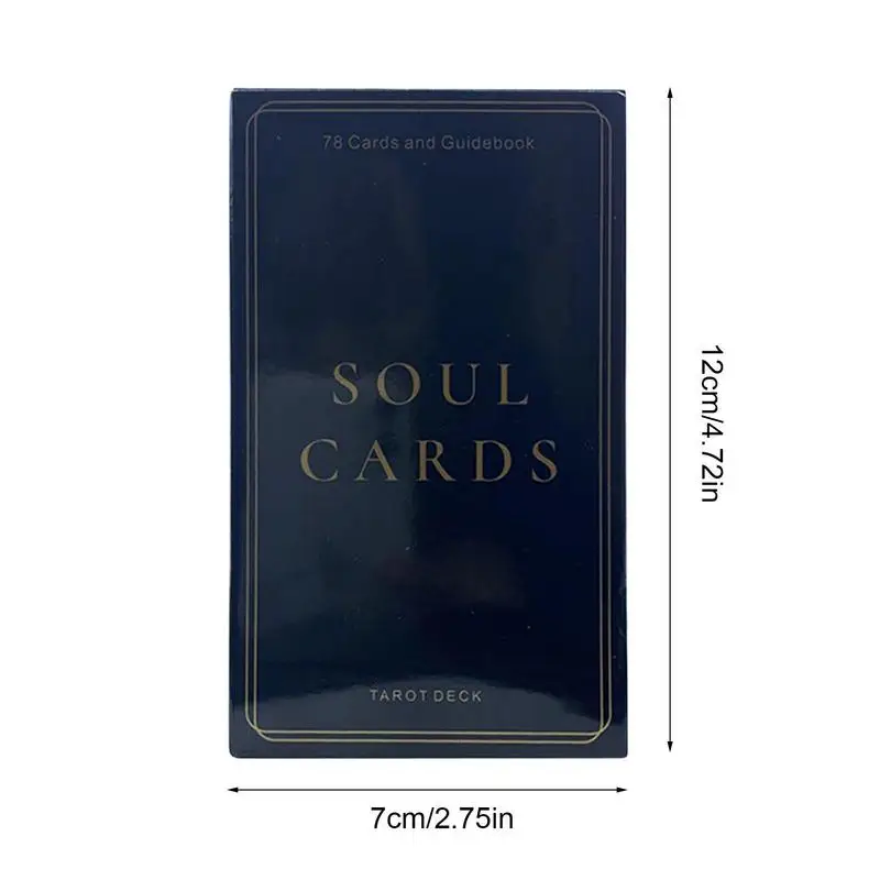 Magical Souls Truth Self-Awareness Tarot Card Set English Version Tarot Oracle Cards Game Party Supplies for Divination Beginne