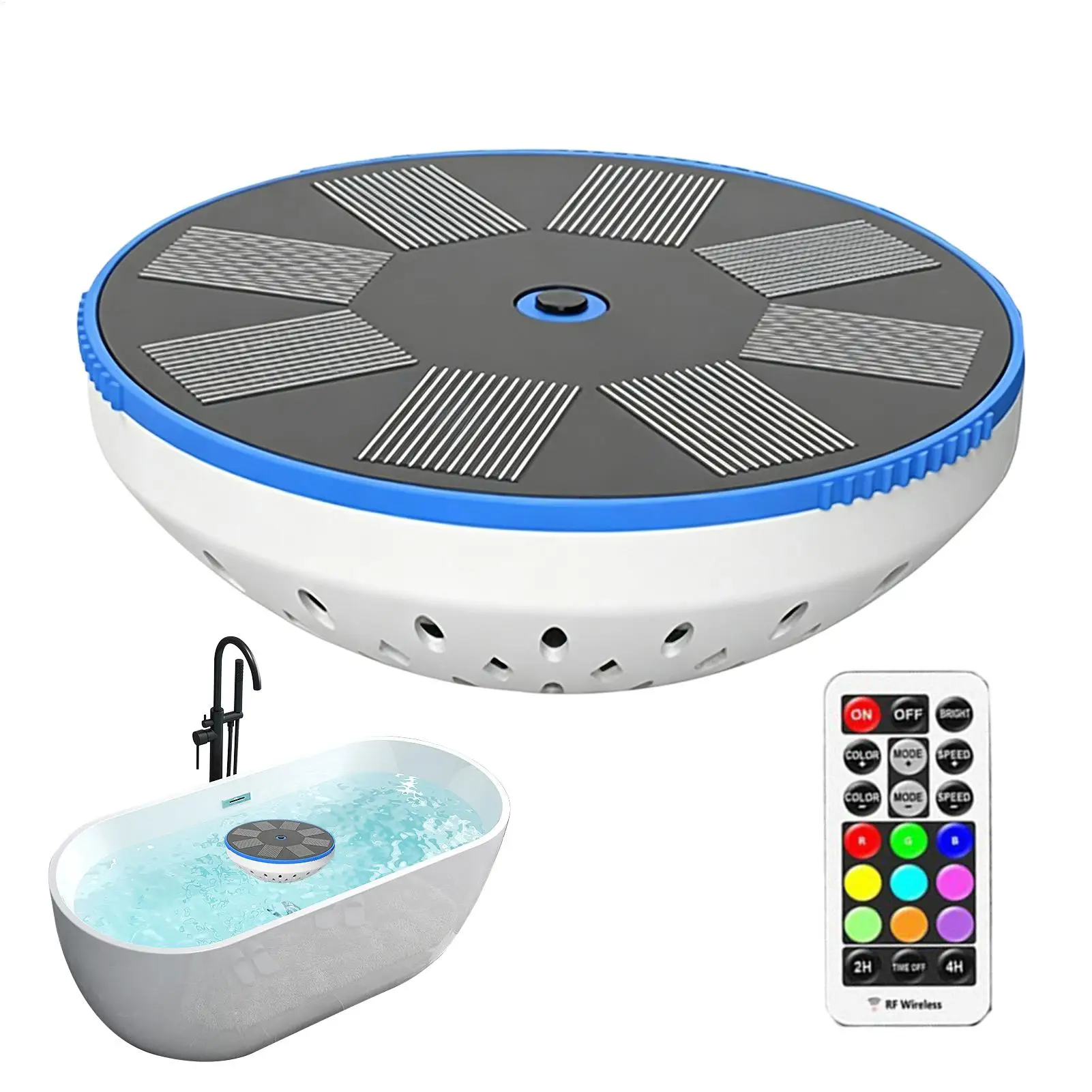 Solar Floating Pool Lights 10 Dynamic Lighting Modes Waterproof LED Pool Float Lights With Remote Control Pool Projector Light