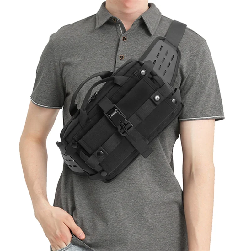 Riñoneras Oxford impermeables de alta calidad para hombre, multifunción, para viajes al aire libre, bolso cruzado deportivo Unisex a la moda para hombre