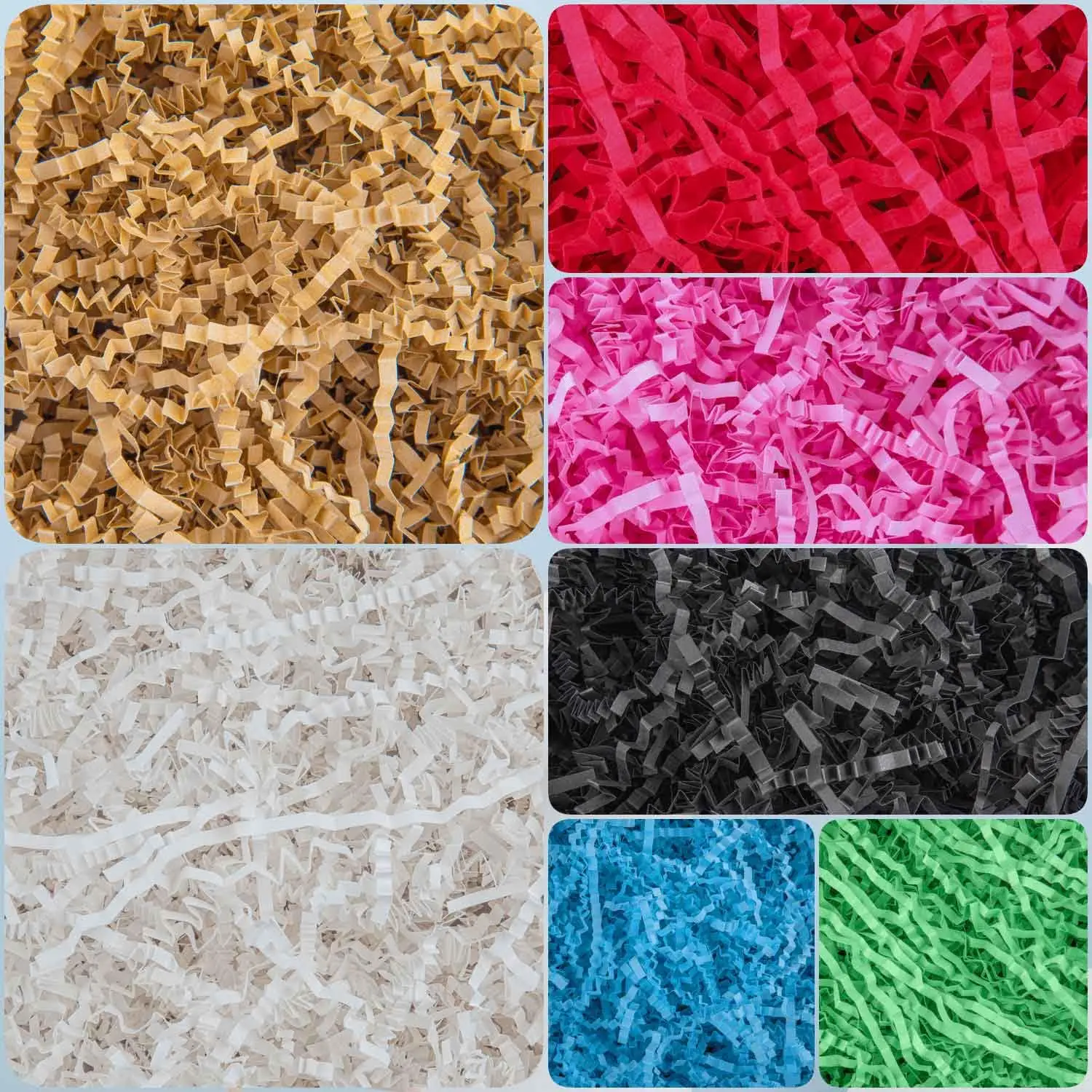 500g Crinkle Cut shredded paper Filler for Gift Box & Baskets Crinkle Filler Paper For small business  Weddings Gift Wrapping