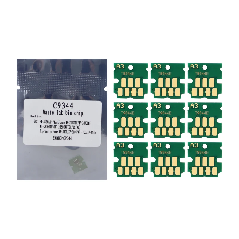 10~100PCS C9344 Maintenance Box Chip for EPSON Expression Home XP 2100 2105 3100 3105 4100 4101 WorkForce WF 2810 2830 2835 2850