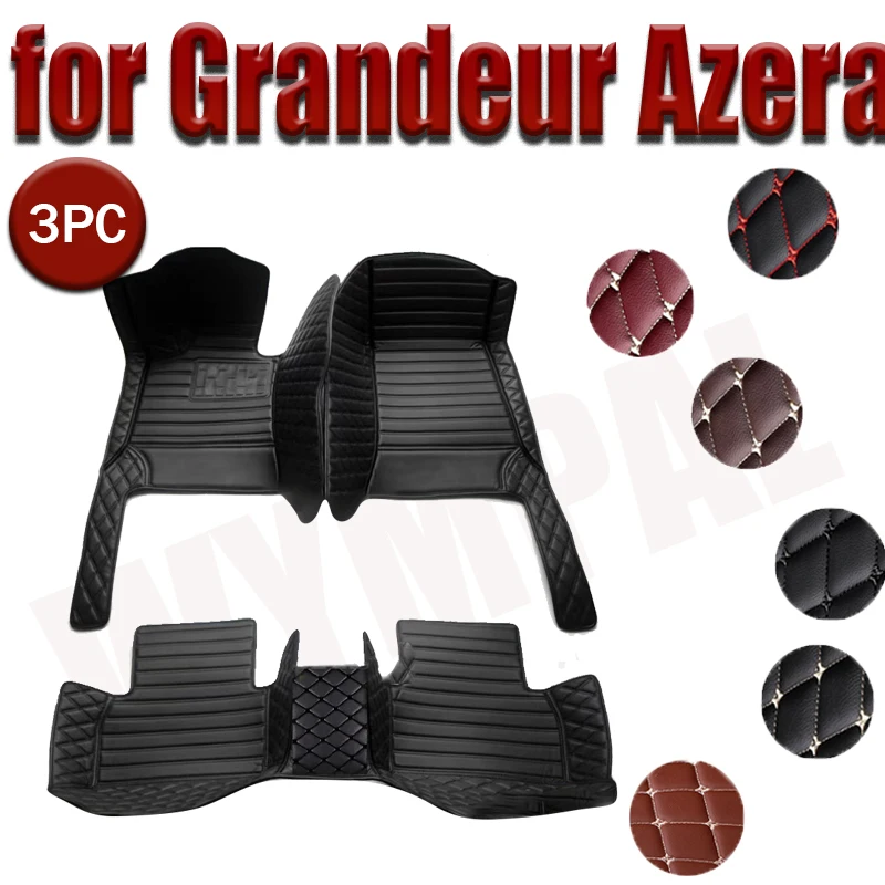 Car Mats For Hyundai Grandeur Azera IG 2019~2022 Anti-dirt Pad Carpets Leather Floor Mat Rugs Pad Interior Parts Car Accessories