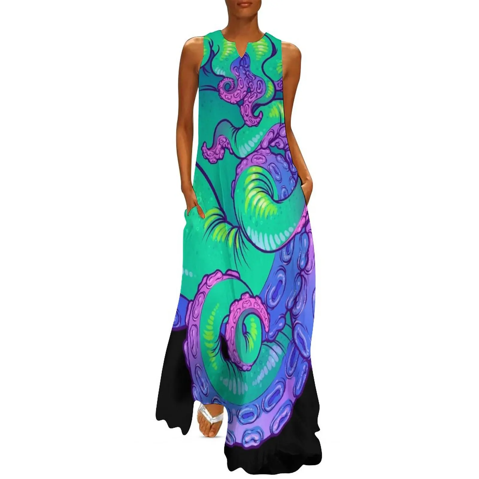 Cthulhu Tentacles Long Dress Dress for girls Dress woman