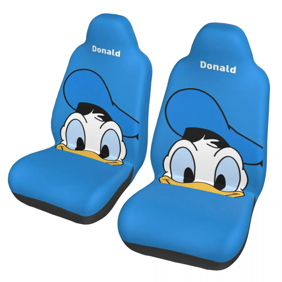 

Donald Duck 2 Front Car Seat Covers for Cars Truck Sedan SUV Durable Automotive Seats Cover