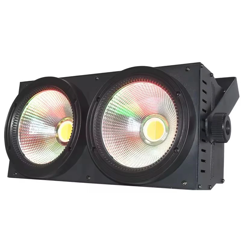 

Разноцветный 200 Вт COB DMX 512, 2 глаза, Blinder, 2*100 Вт, сценическое освещение, вечерние светильники с эффектом KTV, Dj Disco Blinder Light