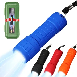 Mini Portable 9LED Flashlight Lamp Beads Strong Lighting Using 3 NO.7 Batteries Fixed Focus Pocket Outdoor Emergency Torch