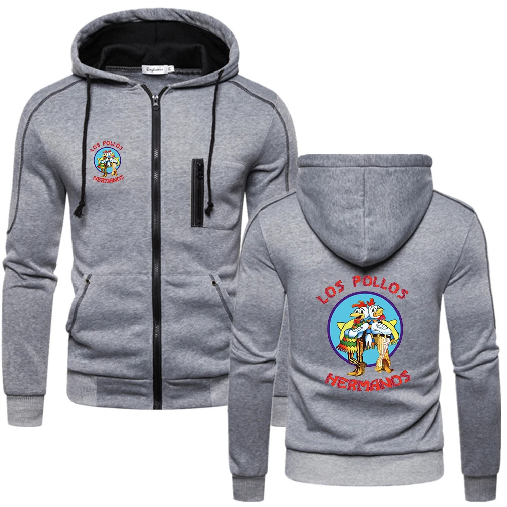 2024 LOS POLLOS Hermanos Spring and Autumn Men Printing Solid Color Simplicity Hooded Sweatshirt Comfortable Casual Hoodies Tops