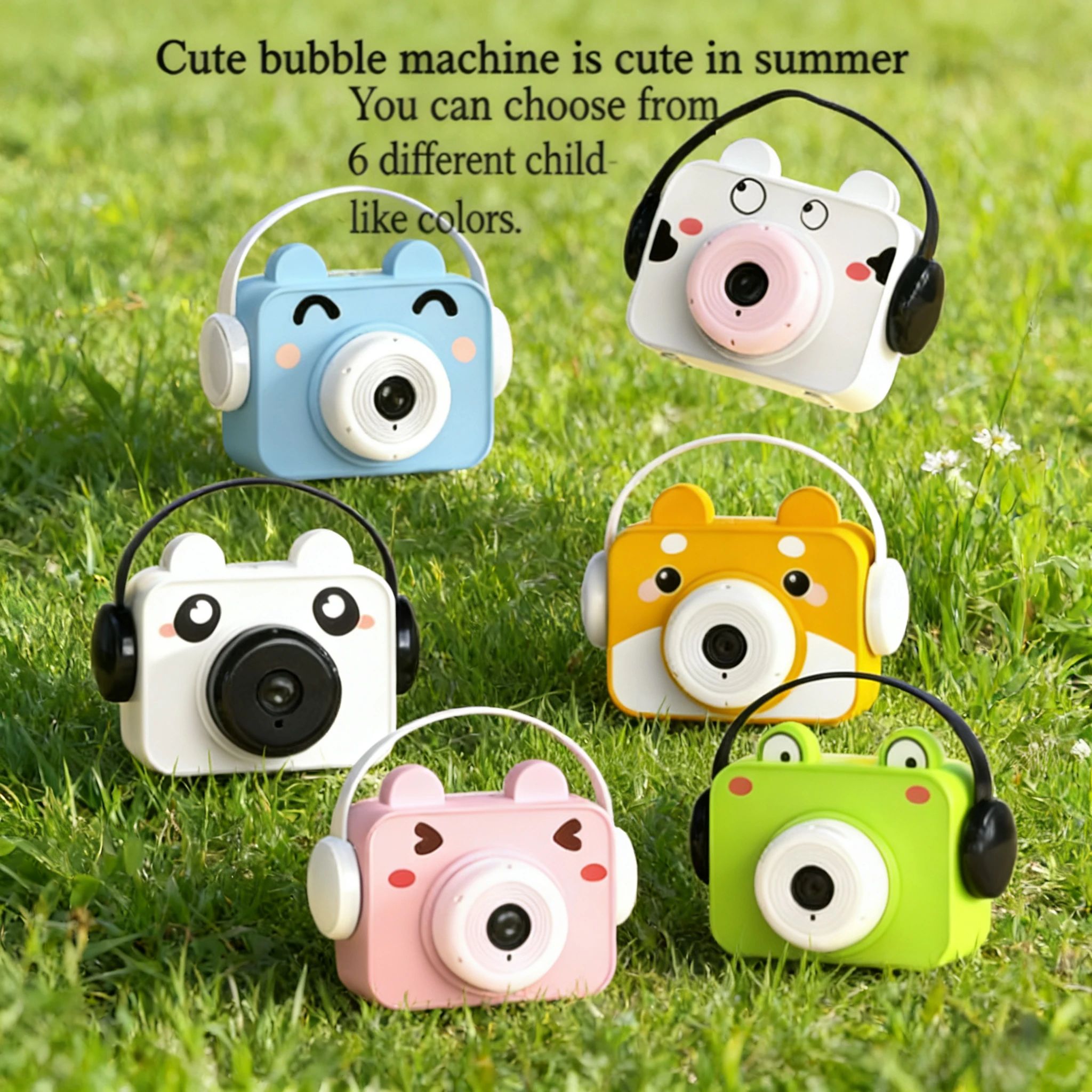 Cartoon Animal Bubble Camera – LED Light & Music Automatic Bubble Blower | Kids’ Fun Toy