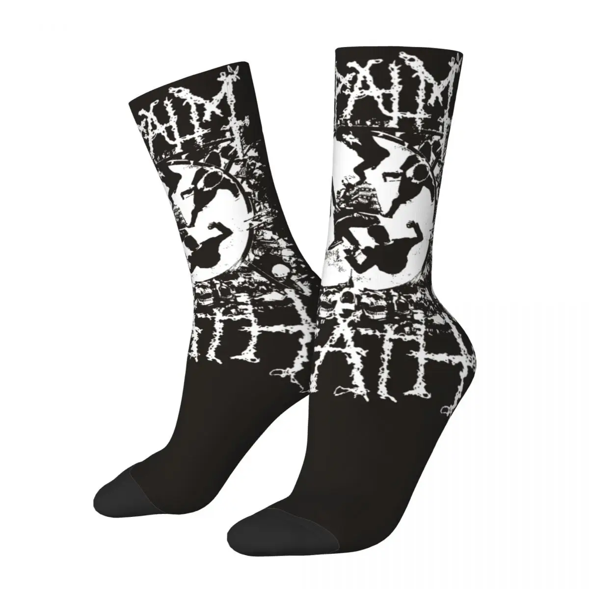 Novelty Women Socks Napalm Death Music Band Accessories Super Soft Death Metal Skateboard Socks All Seasons