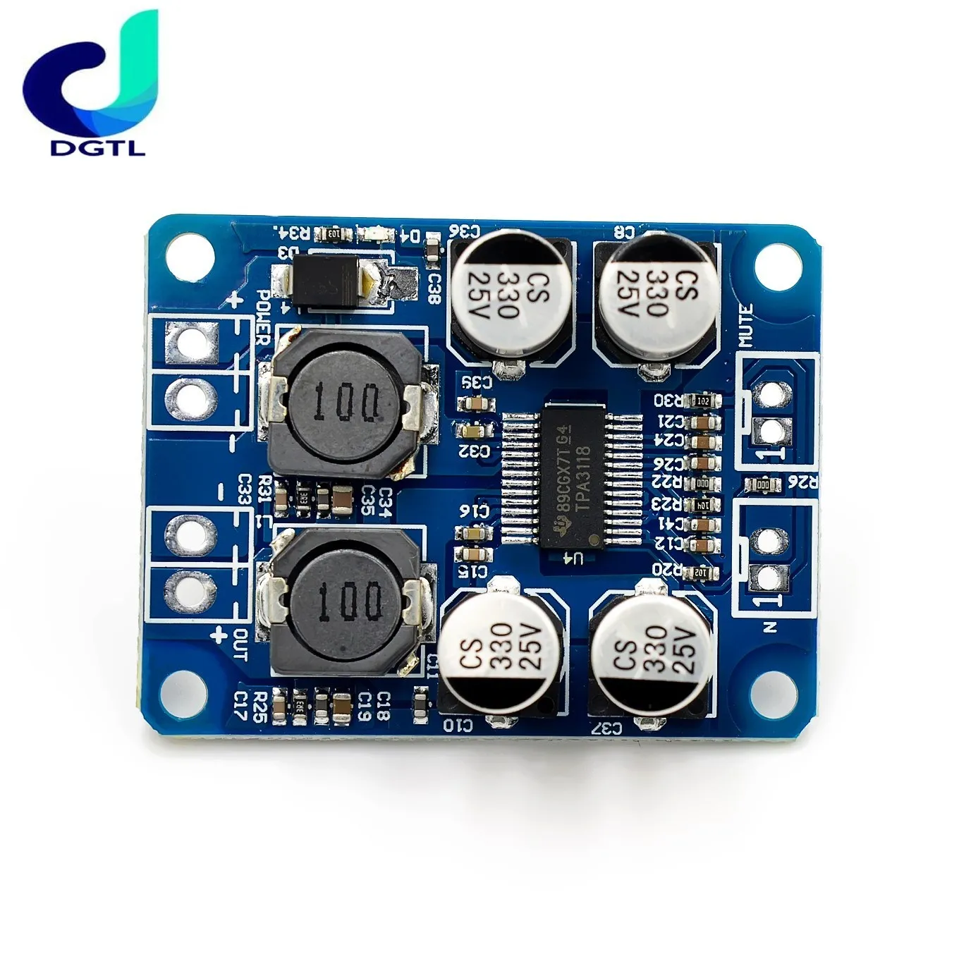 TPA3118 PBTL mono digital amplifier board 10W 30W 60W 12V 24V POWER AMP