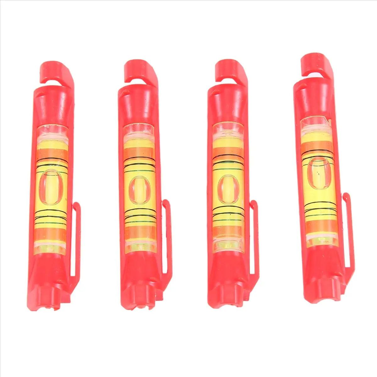 Jun.A-4Pcs String Level Hanging Line for Leveling Surveying, Building Trades, Bricklaying, Etc. (Red)