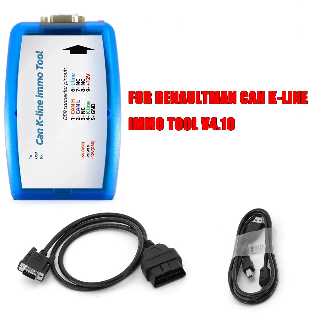 

For Renaultman Can K-line Immo Tool V4.10 Support for Renault CAN /K-line Immo Tool OBD2 Auto ECU Programmer R/W EEPROM