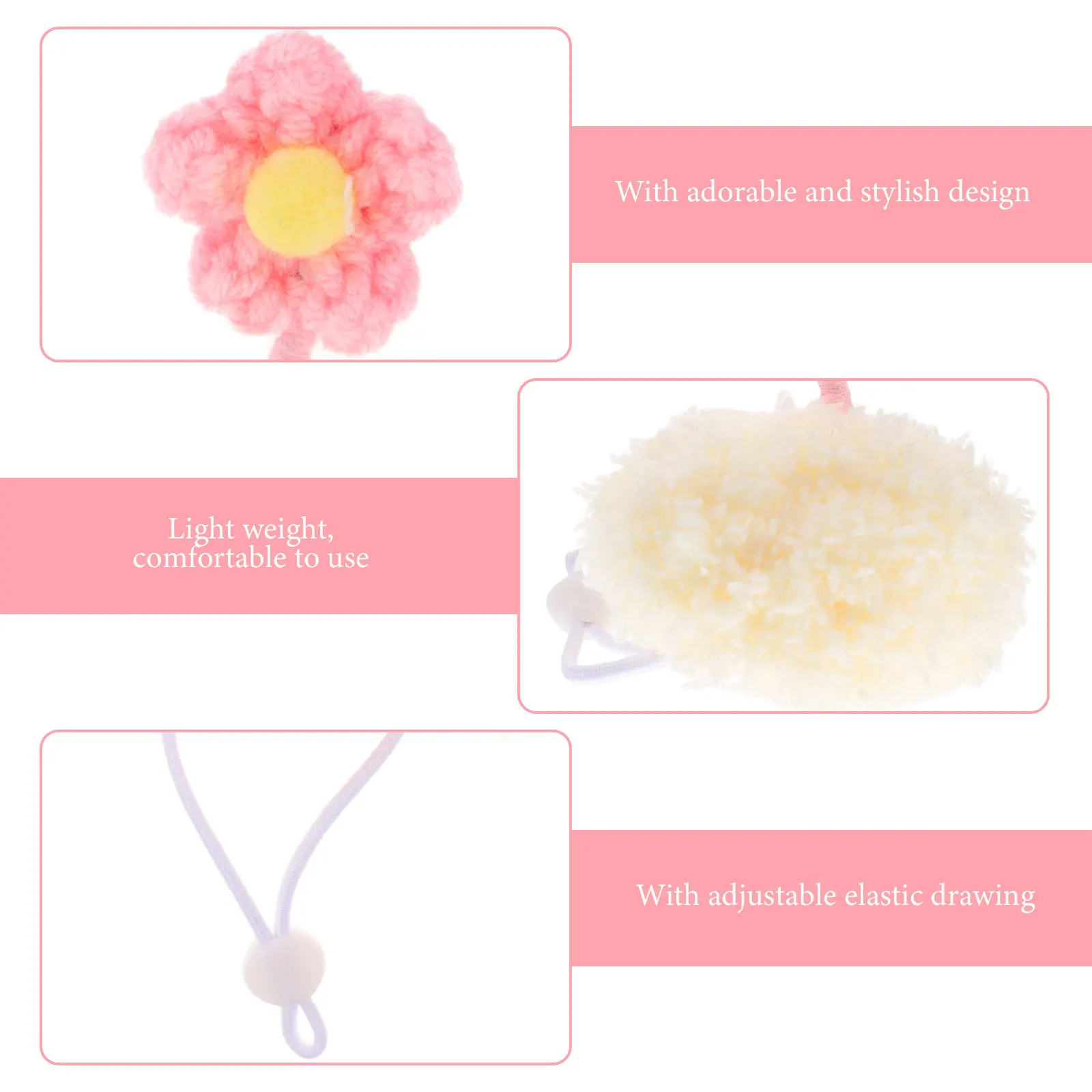 

Small Flower Hat For Hamster Guinea Pig Knitted Pet Hat Party Photo Prop Decorative Accessories Small Animal Cosplay