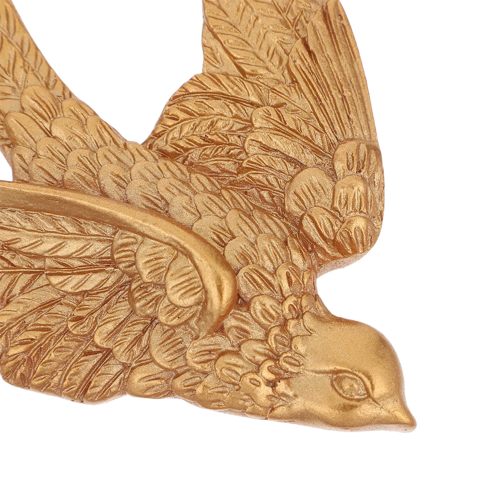 3pc Vintage Bird Wall Sculpture Antique 3D Sculpted Hanging Bird Resin Art Golden Floating Swallow Ornament for Home Living Room