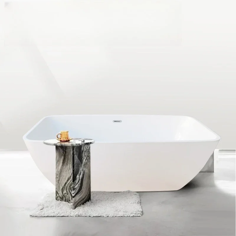 

Hotel bed and breakfast with acrylic simple thin edge seamless splicing independent square bathtub