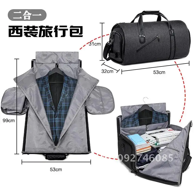 

Multifunction Men Suit Storage Travel Bag Large Capacity Male Waterproof Bag Travel Pocket Handbag Luggage Shoes Duffel