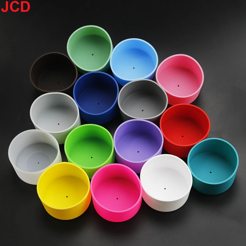 JCD 7.0cm Silicone Cup Case Rubber Bottom Protective Cover Pad Universal Anti Slip And Anti Scalding Bottle Anti Damage Sleeve ﻿