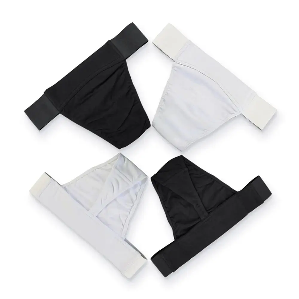 FLTOTURE Men\'s Ballet Costunmes Brief Man Dance Safety Pants Dance Belt Black Male Dance Short Underpants Men White Underpant