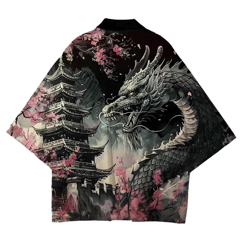 Japanese Street Classic Women's Kimono New Japan Tiger Graphic Men's Looser Cardigan Outdoor Casual Harajuku Style Unisex Haori