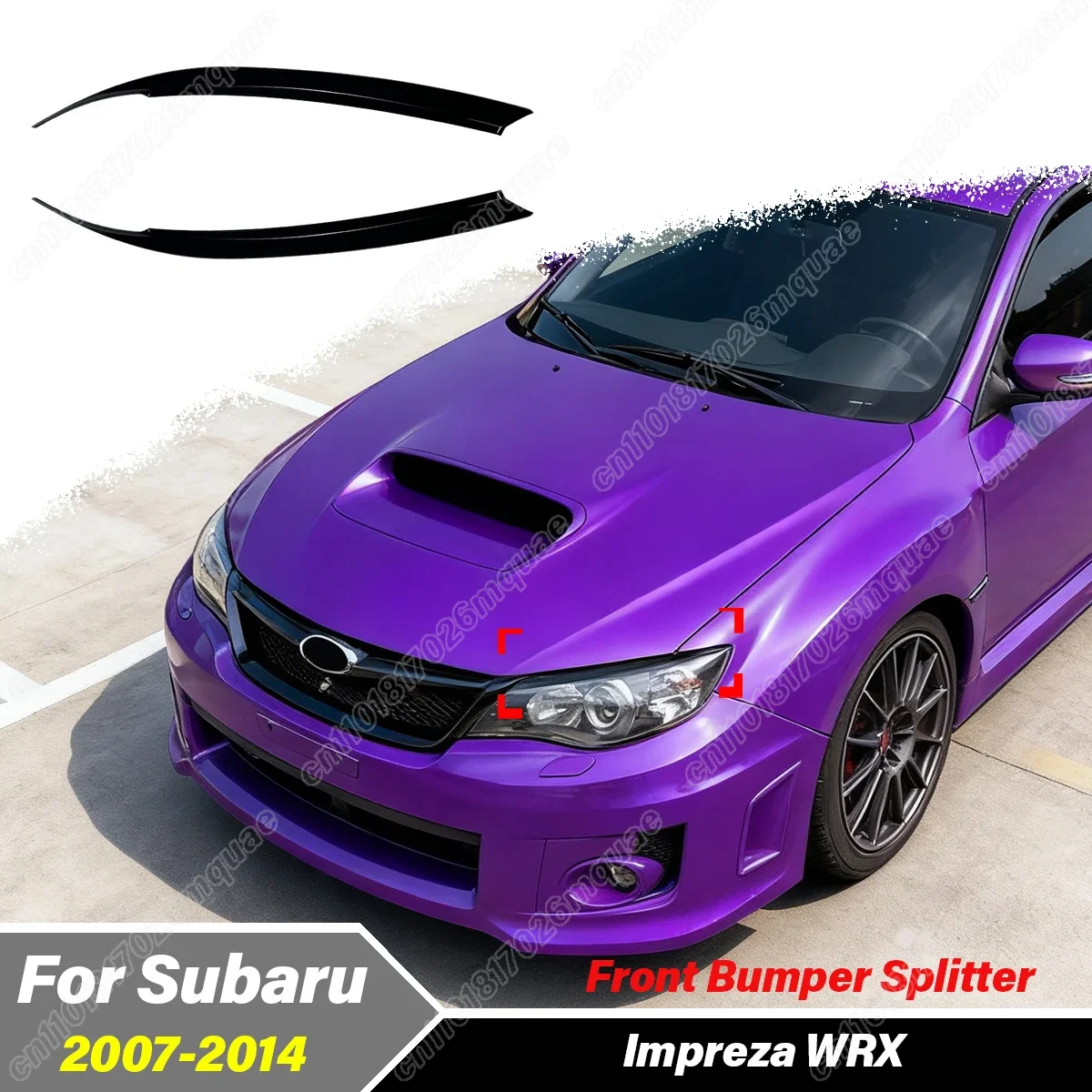 

For Subaru Impreza WRX 2007 2008 2009 2010 2011 2012 2013 2014 Automobile Front Fog Lamp Strip Headlight Eyebrows Decoration Kit