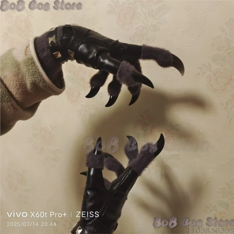 Nail Gloves Kig Furry Animal Claw Cosplay Fursuit Pink Paw Silica Gel Girl Women Man Comic Con Party Gift Roleplay Customized