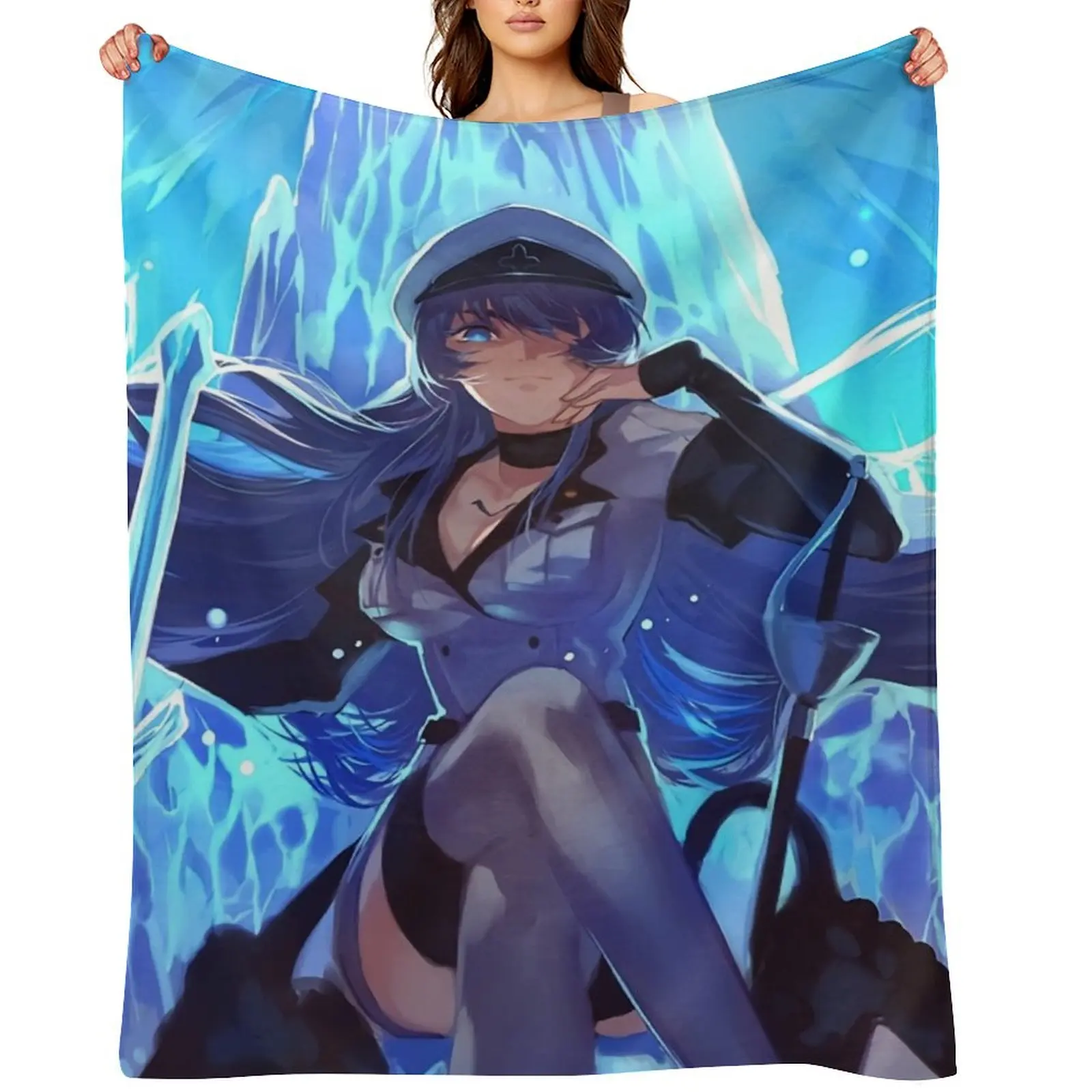 

Esdeath Akame Ga Kill Painting Anime Throw Blanket Summer Beddings for babies Luxury Retros Blankets