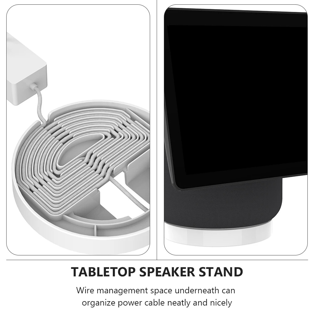 Ständer Audio Desktop Lautsprecher Halter Halterung Intelligent Sound White Abs Pole Mount