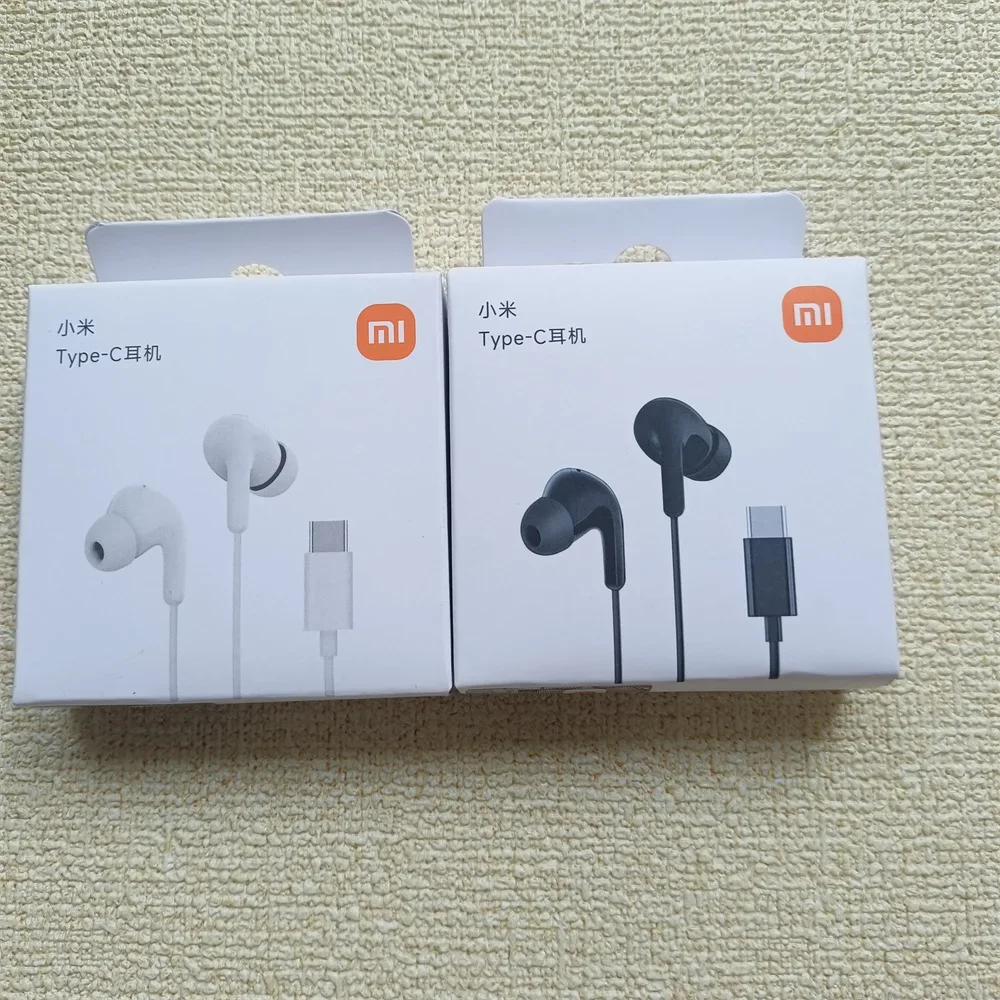 Original Type C Wired Headphones In Ear Headset Wired Earphones with Microphone Stereo Earbuds For Redmi POCO Huawei Samsung