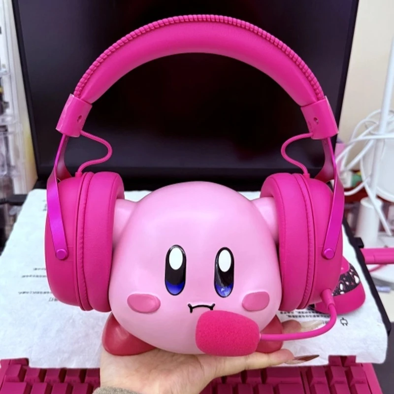 MSKA Headphone Stand Kirby Cute Cartoon Creative Desktop Figurine Ornament For Home Office Desk Decoration Accessories view 6
