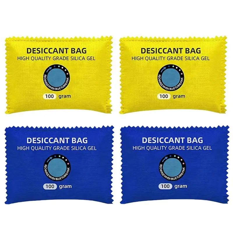 1/2/4Pcs Car Dehumidifier Moisture Absorber Color-changing Silica Gel Packs For Garage Storage, Trucks SUV Closets Bathroom